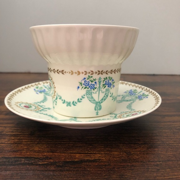 🦋HOME DECOR SALE Vtg Lomonosov porcelain cup & saucer Russia floral cottagecore🦋 - Picture 6 of 15